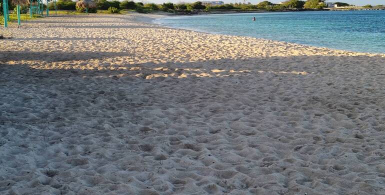 Hidden beach in Aruba – Cocos Beach known to locals as Rodgers Beach